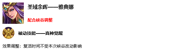 王者荣耀手游英雄角色最新内容改动介绍