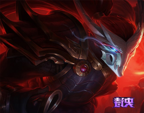 腥红之月蛮王原画像亚索?如果不是背后那把刀!真不太好认