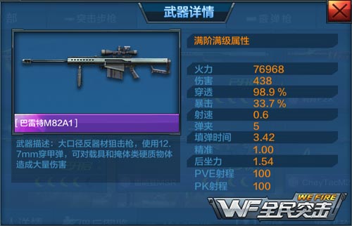 全民突击巴雷特M82A1