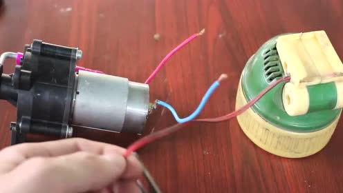 手工diy,使用废弃小发电机制作一个手摇手电筒