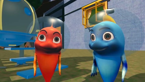 跳跳鱼世界4 第5集看点2 跳跳鱼为圆小鸡梦想，研制升级版机器人！