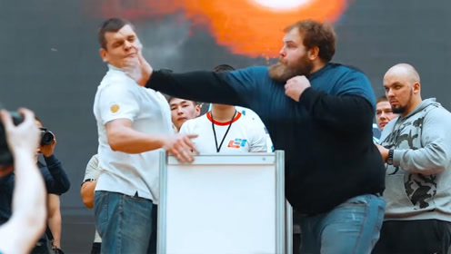 不愧是战斗民族！俄罗斯西伯利亚举行“扇巴掌锦标赛”