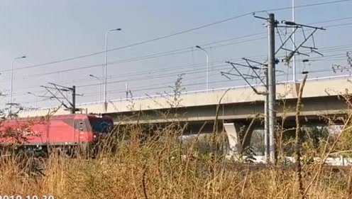 上海开往阜新的1228次火车,经津浦线开往天津站方向
