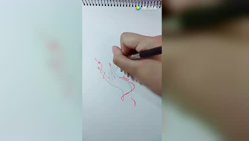 手绘教程!古风美手的画法!不会画手的孩子们学起来!