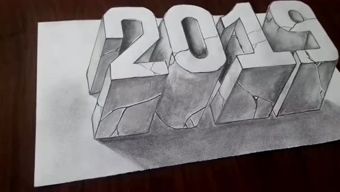 春节特辑:用尺子和铅笔就能完成的2019新年立体画!