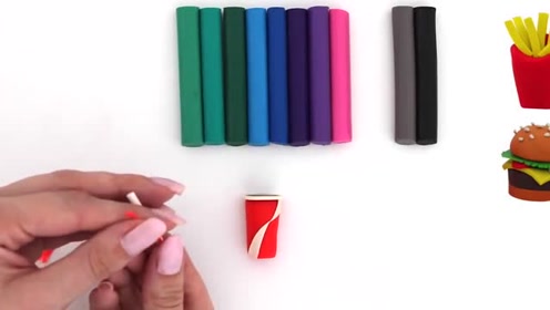 diy手工制作第三集:用橡皮泥如何制作可乐!