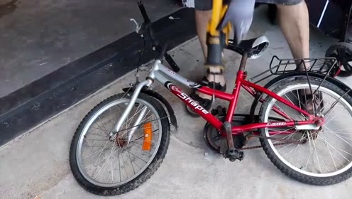 拆下好好的自行车,男子把它改成三轮车,网友:用出何在?