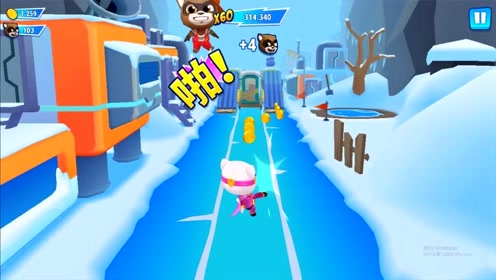 汤姆猫炫跑游戏 英雄安吉拉滚雪球