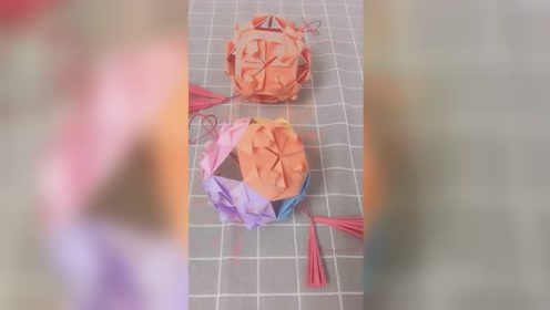 手工:五彩灯笼