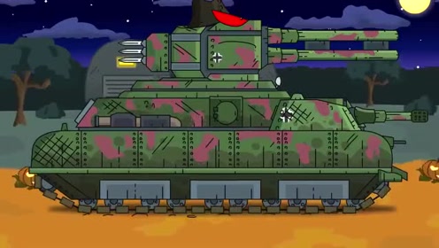 坦克世界动画:霸主级战斗,kv44 大战 vk44