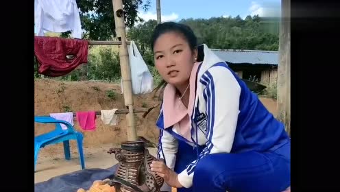 单身的缅甸美女,竟还干这么重的农活,看到这真想把她娶回家