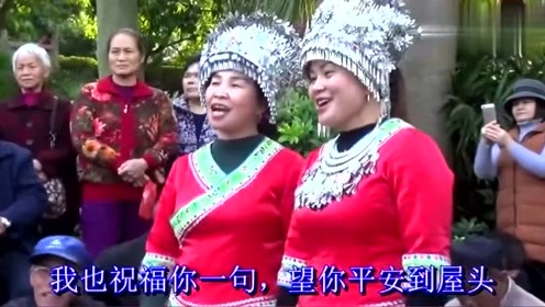 广西山歌:苗乡妹山歌对唱《哥也难舍妹难丢》好听!