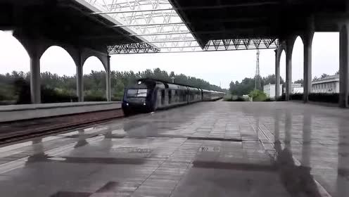 新长线上的火车 df11g牵引k248次列车进淮安站!