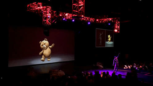 美国洛杉矶环球影城特效表演6：动作捕捉，《泰迪熊》这样来的