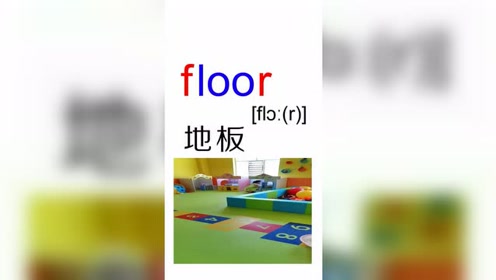 巧记小学英语单词109:floor