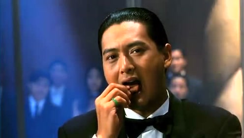 周润发最经典的代表作, 发哥大背头出场气场太足, 太帅
