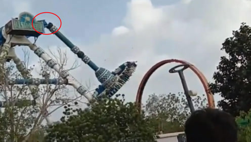 游乐园的"大摆锤"突然断裂 31名游客被径直砸向地面