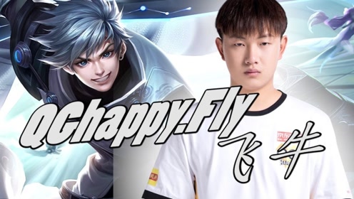 王者荣耀qghappy.fly飞牛 惩击流上单耀 巅峰赛!