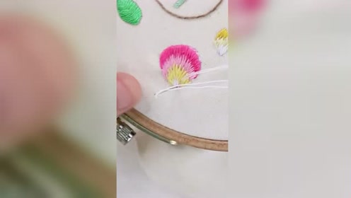 刺绣针法-长短针
