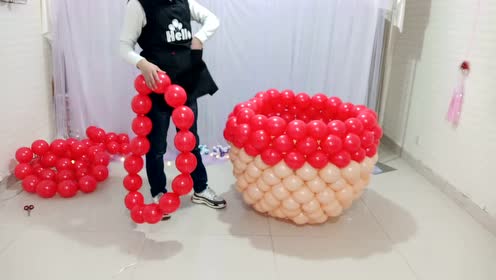 你好气球派对培训 魔术气球培训气球造型财神