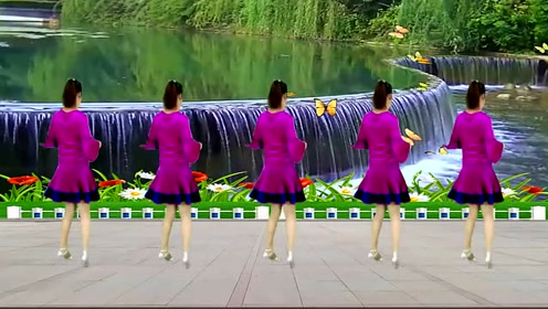 红豆广场舞《花蝴蝶》曲不醉人人自醉,大气时尚动感活泼!