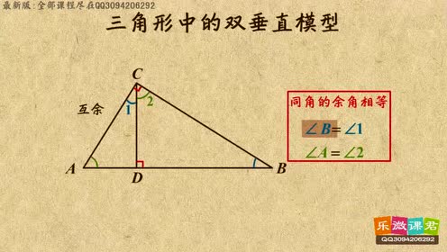 09三角形中的双垂直模型