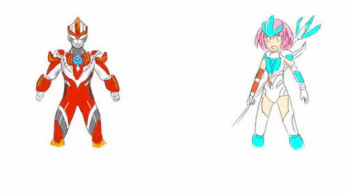 银河vs娘化版,传奇英雄银河奥特曼,创意娘化后竟是这个模样