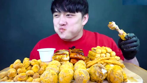 趣味吃美食:吃美味大鸡腿