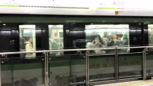 上海地铁2号线各型8a列车威宁路《地下段》进出站,青鱼出站