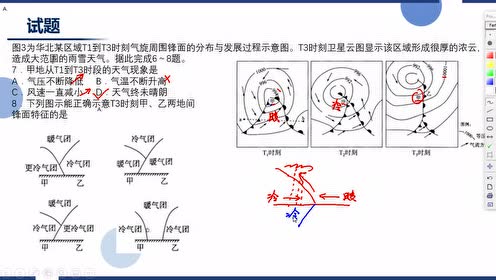 高考地理 锢囚锋的应用