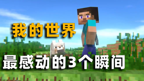 我的世界最感人的三个瞬间,惹无数老mc玩家潸然泪下!