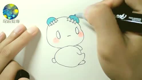 零基础学画手账简笔画,一分钟萌宠-7