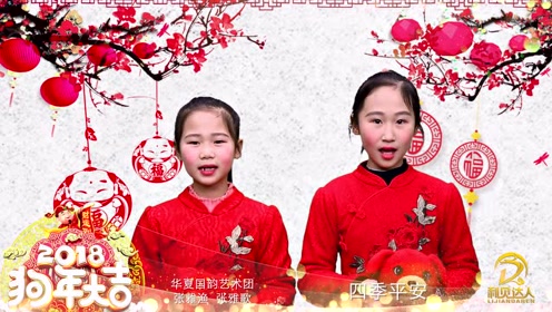 华夏国韵艺术团两位小童星张雅渔,张雅歌给家人拜新年!