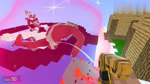 GMOD沙盒游戏：奥特曼怎么都卡在飞轮上面