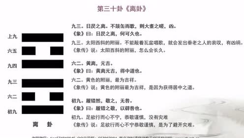 第三十节 《易经·离卦》