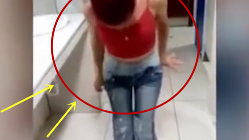 美女商场偷裤子被抓,当中脱裤毫不避讳,保安都看呆了!
