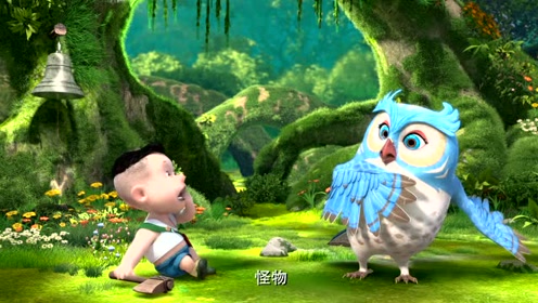 熊熊乐园:光头强急急忙忙赶回家,不小心撞上了猫头鹰老师