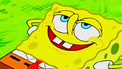 海绵宝宝：海绵宝宝在玩海绵宝宝的玩偶，感觉自己萌萌哒！（1）