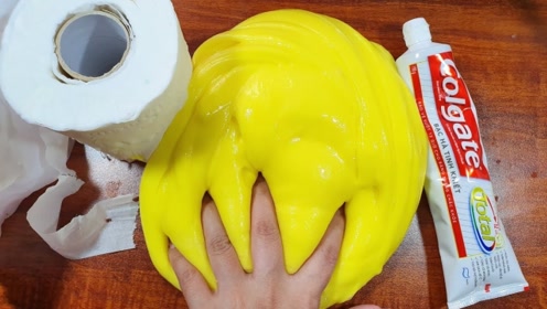 无硼砂diy纸巾泥教程,材料就家里的纸巾,比传统的史莱姆好玩