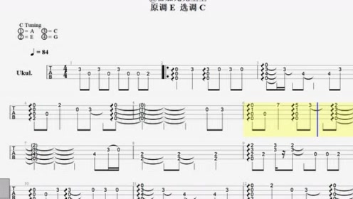 《昨日重现》yesterday once more尤克里里指弹跟弹