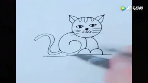 用数字画小猫!真的好可爱!
