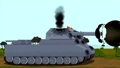 坦克世界动画:巨鼠vskb-44