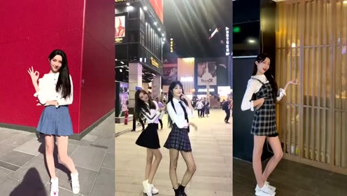 女装大佬艾比穿裙子,露出腿部的肌肉线条,网友:是个男孩子