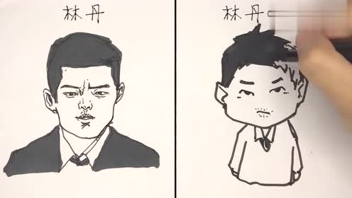 趣画娱乐明星:体育界的林丹颜值高,身材好!q版风格你见过吗!