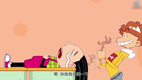 《搞笑阿衰》爱美之心人皆有之,大脸妹去洗头,头发都掉光了