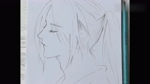 漫画大神画一个古风美男,虽然就是一个侧颜,但还是感觉很好看