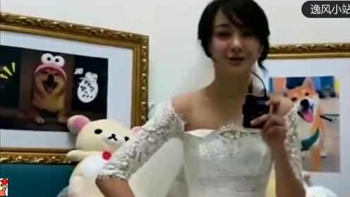 郑爽再穿婚纱亮相小露香肩尽显甜美可爱！