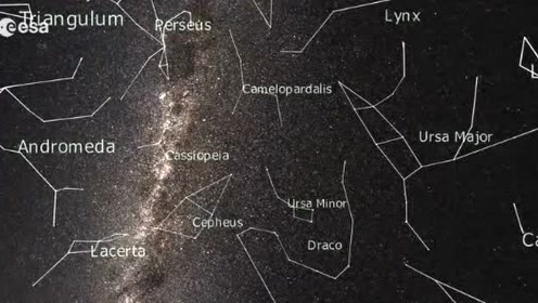 晃动的银河系!跟踪nasa探测器的镜头观赏星座的变化