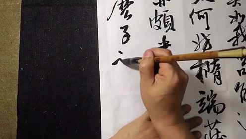 吴启祯书法欣赏:行草书《东坡与子由论书》之一