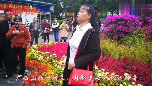 广西山歌一对三,桂林美女对唱柳州阿哥,看谁更厉害